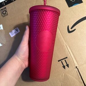Starbucks Red Textured Tumbler